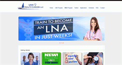 Desktop Screenshot of lnahealthcareers.com
